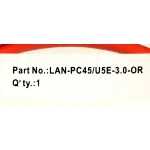 Патч-корд Lanmaster LAN-PC45/U5E-3.0-OR