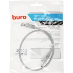 Патч-корд Buro 1427733 (RJ-45 (m), RJ-45 (m), алюминий омедненный, 0,5м, 4пары)