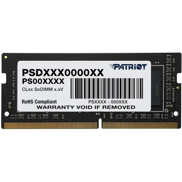 Память SO-DIMM DDR4 16Гб 3200МГц Patriot (25600Мб/с, CL22, 260-pin, 1.2 В)