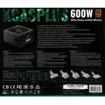 Блок питания Aerocool KCAS PLUS 600W (ATX, 600Вт, 20+4 pin, ATX12V 2.4, 1 вентилятор, BRONZE)