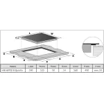 Индукционная варочная поверхность Korting HIB 68700 B Quadro