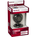 Веб-камера DEFENDER C-2525HD (2млн пикс., 1600x1200, микрофон, ручная фокусировка, USB 2.0)