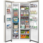 Холодильник Midea MDRS791MIE33 (No Frost, A++, 2-камерный, Side by Side, инверторный компрессор, 910x1 775x698см, бежевый)