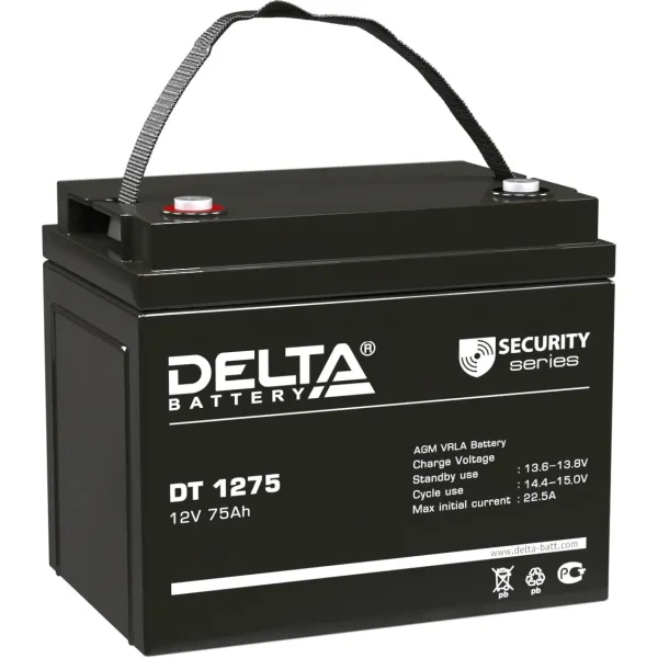 Батарея Delta DT 1275 (12В, 75Ач)
