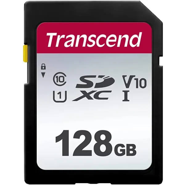 Карта памяти SDXC 128Гб Transcend (Class 10, 100Мб/с, UHS-I U1, без адаптера)