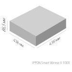 ИБП Ippon Smart Winner II 1000 (интерактивный, 1000ВА, 900Вт, 4xIEC 320 C13 (компьютерный))