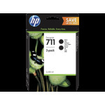 Картридж HP 711 P2V31A (черный; 160стр; 80мл; DJ T120\125\130\520\525\530; двойная упаковка)