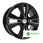 Скад Эко R16/6J PCD 4x98 ET 35 ЦО 58,6 черный с полированной лицевой поверхностью