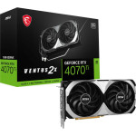 Видеокарта GeForce RTX 4070TI 2640МГц 12Гб MSI VENTUS OC (GDDR6X, 192бит, 1xHDMI, 3xDP)