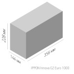 ИБП Ippon Innova G2 Euro 1000 (с двойным преобразованием, 1000ВА, 900Вт, 3xCEE 7 (евророзетка))