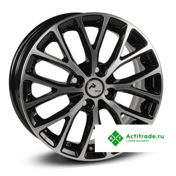 RPLC Ki122 R15/6J PCD 4x100 ET 46 ЦО 54,1 черный с полированной лицевой поверхностью