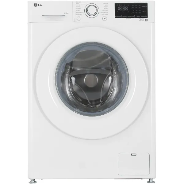 Стиральная машина LG F2V3GS3W(фронтальная средняя, класс стирки/отжима/э.потребления: A/B/A , макс: 8,5кг, 1200 об/мин, инвертер, 60x85x47.5см, белый)