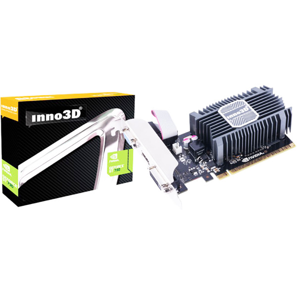 Видеокарта GeForce GT 730 902МГц 1Гб Inno3D (PCI-E 16x 2.0, GDDR3, 64бит, 1xHDMI)