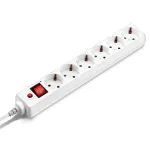 Сетевой фильтр Buro 600SH-1.8-W (1,8м, 6xEURO, 2,2кВт, 10А)