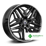 КиК Колумб R19/7J PCD 5x108 ET 45 ЦО 67,1 черный с полированной лицевой поверхностью