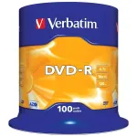 Диск DVD-R Verbatim (4.7Гб, 16x, cake box, 100)