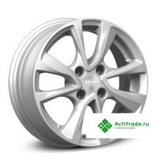 Скад Ницца R14/5.5J PCD 4x100 ET 45 ЦО 67,1 насыщенный серебристый [2950208]