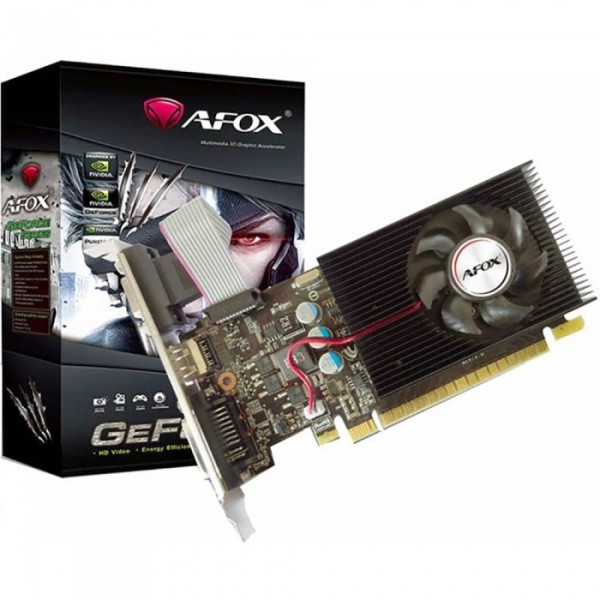 Видеокарта GeForce GT 730 700МГц AFOX (GDDR3, 128бит, 1xDVI, 1xHDMI)