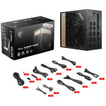 Блок питания MSI MEG Ai1300P PCIE5 (ATX, 1300Вт, PLATINUM)