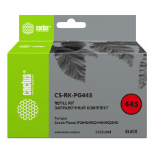 Заправочный набор Cactus CS-RK-PG445 (черный; 30мл; Canon Pixma MG2440, MG2540)