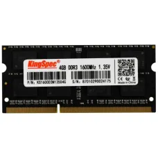 Память SO-DIMM DDR3 4Гб 1600МГц KingSpec (12800Мб/с, CL11, 204-pin)