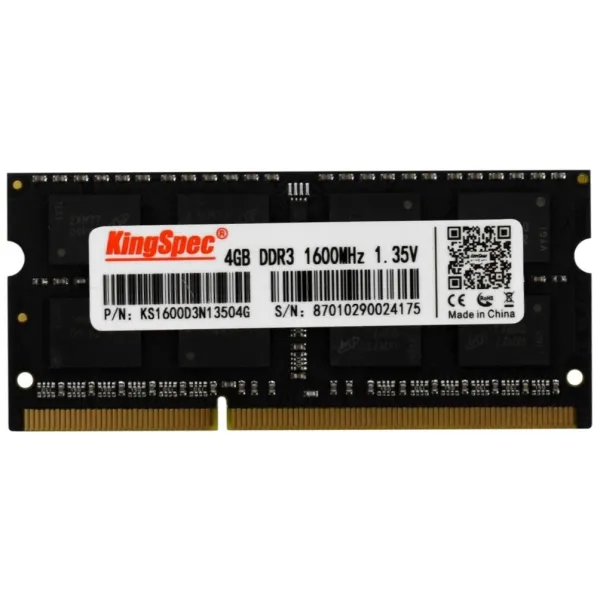 Память SO-DIMM DDR3 4Гб 1600МГц KingSpec (12800Мб/с, CL11, 204-pin)