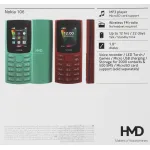 NOKIA 106 (160x120 TFT, 2 mini SIM, Series 30+)