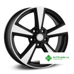 LegeArtis NS38 R17/6.5J PCD 5x114,3 ET 40 ЦО 66,1 черный матовый с полированной лицевой поверхностью