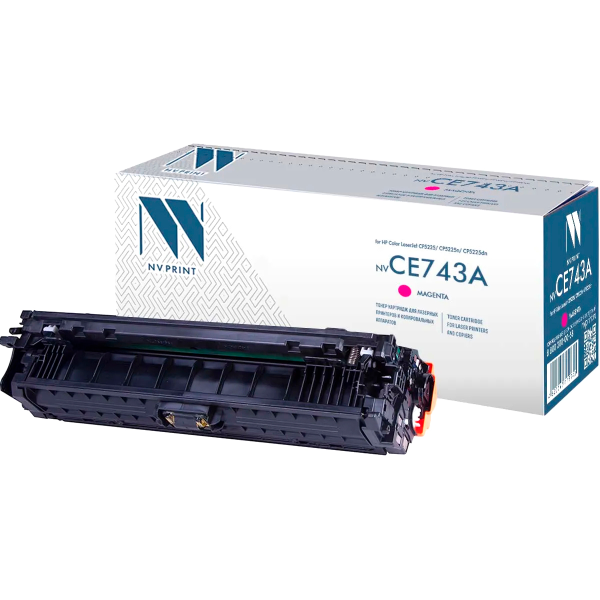 Тонер-картридж NV Print HP CE743A (пурпурный; LaserJet Color CP5220, CP5225, CP5225dn, CP5225n)