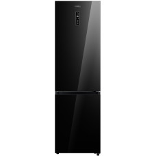 Холодильник Korting KNFC 62029 GN (No Frost, A+, 2-камерный, объем 360:256/104л, 59,5x201,8x63,5см, чёрный)