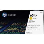 Тонер-картридж HP 654A (желтый; 15000стр; CLJ Ent M651n, M651dn, M651xh, M680dn, M680f)