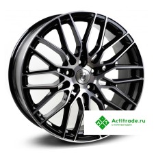 Tech Line 901 R19/8J PCD 5x112 ET 45 ЦО 66,6 черный с полированной лицевой поверхностью