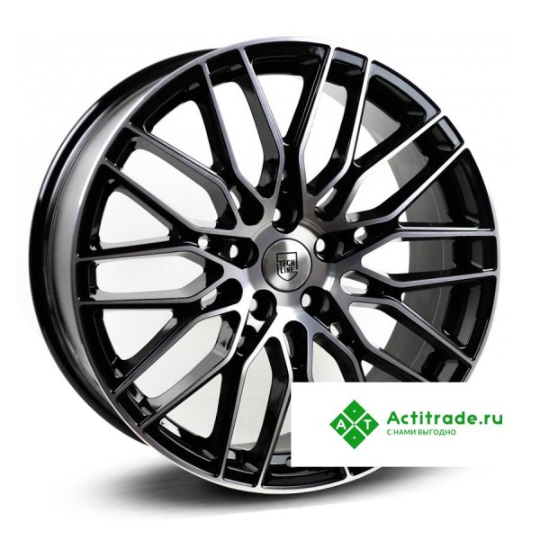Tech Line 901 R19/8J PCD 5x112 ET 45 ЦО 66,6 черный с полированной лицевой поверхностью
