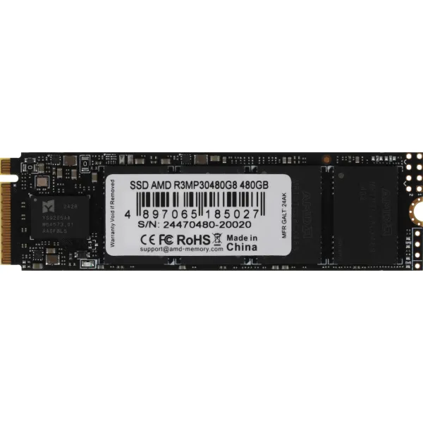 Жесткий диск SSD 480Гб AMD (2280, 3300/2200 Мб/с)