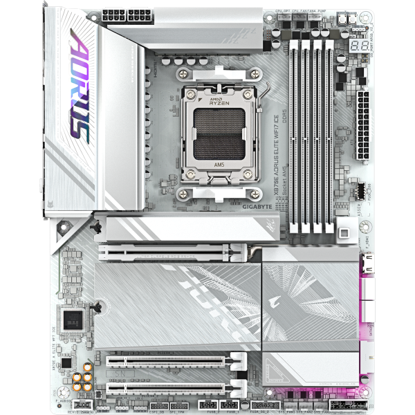 Материнская плата Gigabyte X870E AORUS ELITE WIFI7 ICE (x)