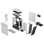 Корпус Fractal Design Meshify 2 Compact RGB White TG Clear Tint (1x120мм)