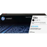 Тонер-картридж HP 136X (черный; 2600стр; LJ M211d, MFP M236)