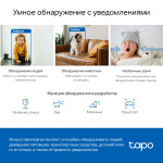 Камера видеонаблюдения TP-Link Tapo C220 (IP, внутренняя, поворотная, сферическая, 4Мп, 4-4мм, 2560x1440, 30кадр/с)