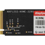 Жесткий диск SSD 1Тб KingSpec (M.2, 3400/3100 Мб/с, 250000 IOPS, PCI-E, для ноутбука и настольного компьютера)