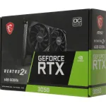 Видеокарта GeForce RTX 3050 1492МГц 6Гб MSI VENTUS OC (GDDR6, 96бит, 2xHDMI, 1xDP)