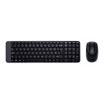 Клавиатура и мышь Logitech Wireless Combo MK220 Black USB (радиоканал, классическая мембранная, 101кл, светодиодная, кнопок 2, 1000dpi)