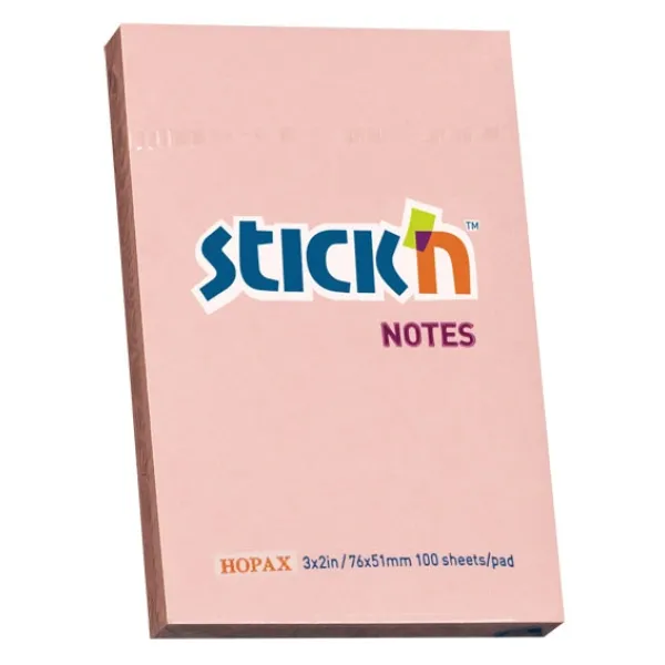 Блок самоклеящийся Hopax 21145 (бумага, розовый, 51x76мм, 100листов, 70г/м2)