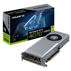 Видеокарта GeForce RTX 4070 Ti SUPER 2610МГц Gigabyte (PCI-E 4.0, GDDR6X, 256бит, 1xHDMI, 3xDP) [GV-N407TSAI TOP-16GD]