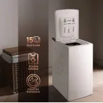 Стиральная машина Weissgauff WM 40165 T(40x87.5x61см, вертикальная, макс:7кг, 1000об/мин, защита:частичная (корпус), белый)