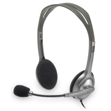 Гарнитура Logitech Stereo Headset H110 (оголовье, 3.5 мм, 1.8м, накладные, 2 x mini jack 3.5 mm) [981-000472]