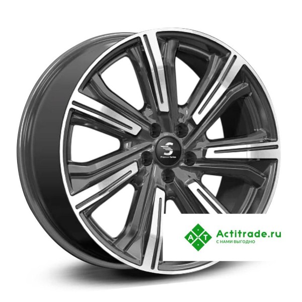 Premium Series КР1067 Kleemann R20/8.5J PCD 5x120 ET 44 ЦО 72,6 темно - серый глянцевый с полированной лицевой поверхностью