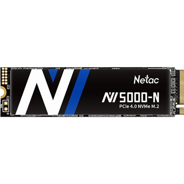 Жесткий диск SSD 500Гб Netac (M.2, 4800/2700 Мб/с, 440000 IOPS, PCI-E, для ноутбука и настольного компьютера)