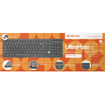 Клавиатура DEFENDER UltraMate SM-535 RU Black USB (радиоканал, классическая, островная, цифровая панель мембранные, 108кл)