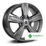 КиК Оклахома R16/6.5J PCD 5x108 ET 50 ЦО 63,35 темно - серый глянцевый