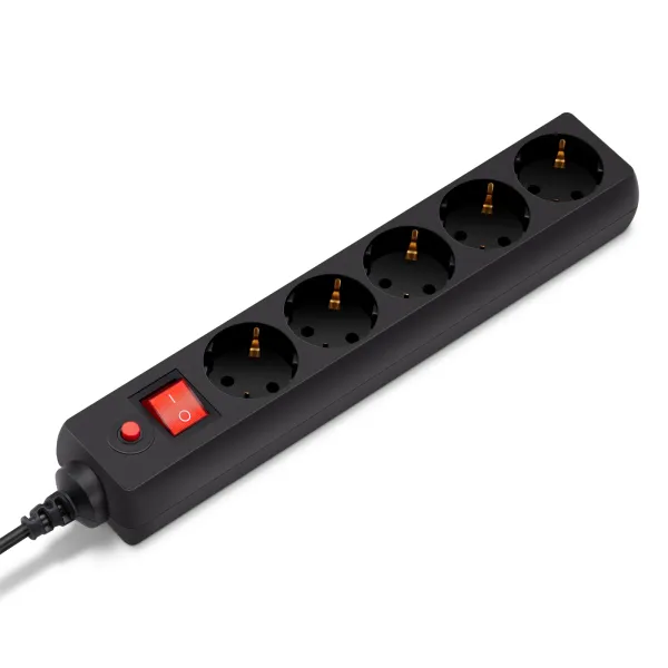 Сетевой фильтр Buro 500SH-1.8-UPS-B (1,8м, 5xIEC320 (Для ИБП), 2,2кВт, 10А)